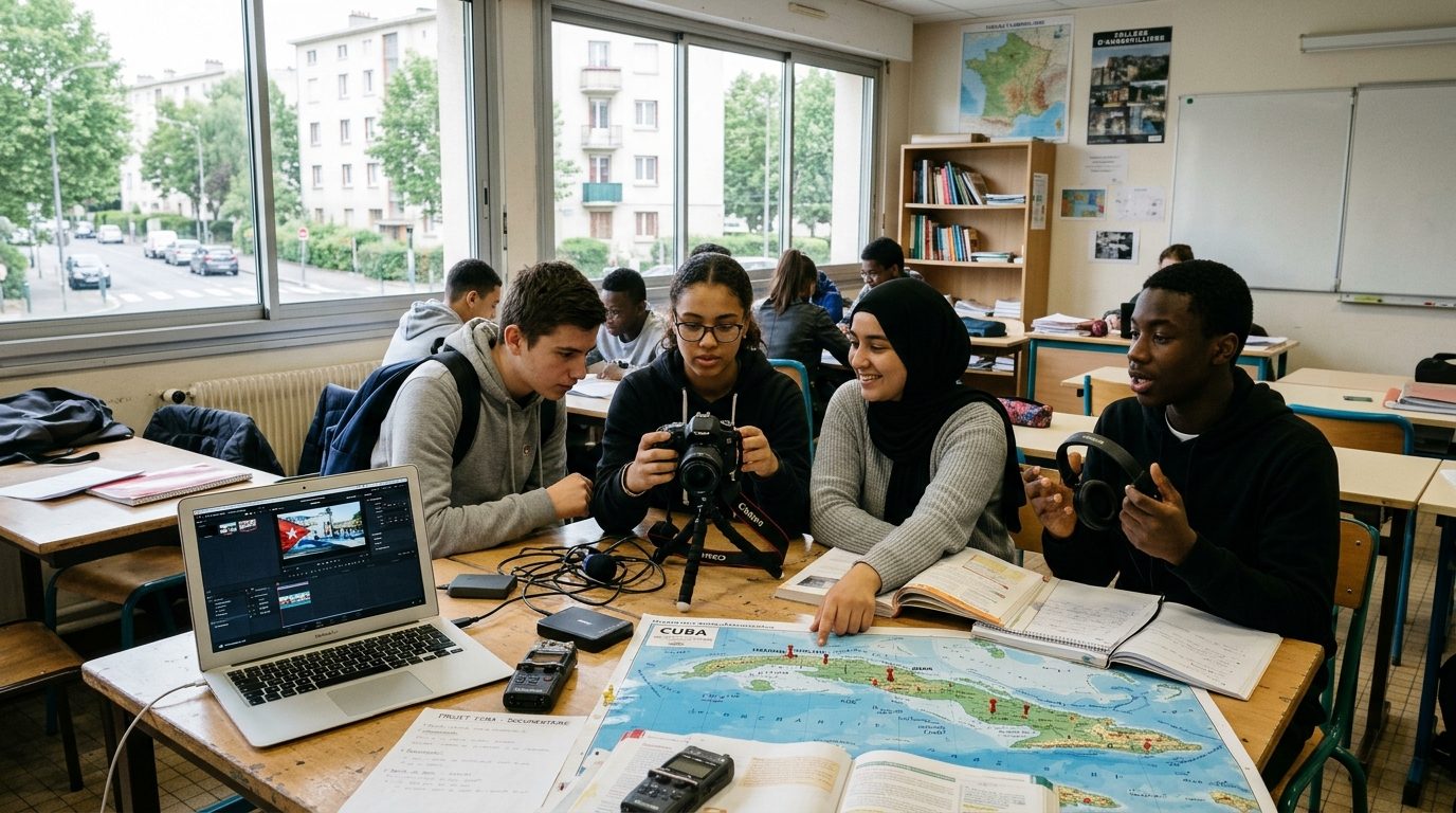 Aubervilliers : des lycéens mobilisés pour financer leur voyage d’études à Cuba