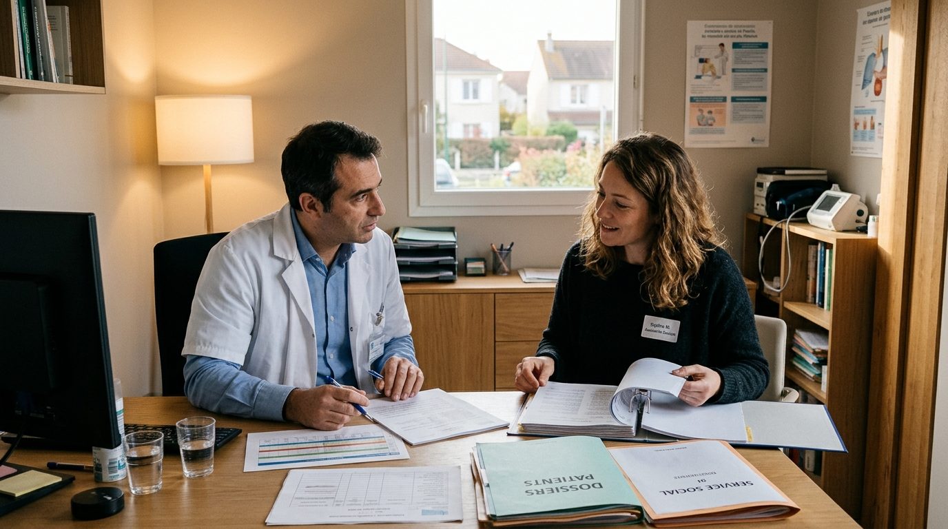 Bureau de consultation et de coordination sociale au centre hospitalier Delafontaine de Saint-Denis