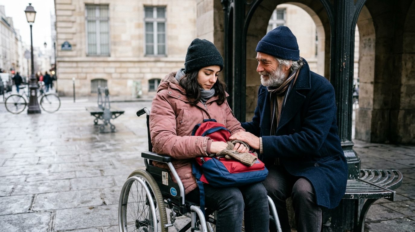 Survivre au gel et au handicap : le quotidien de Lætitia et Pascal dans les rues de Paris
