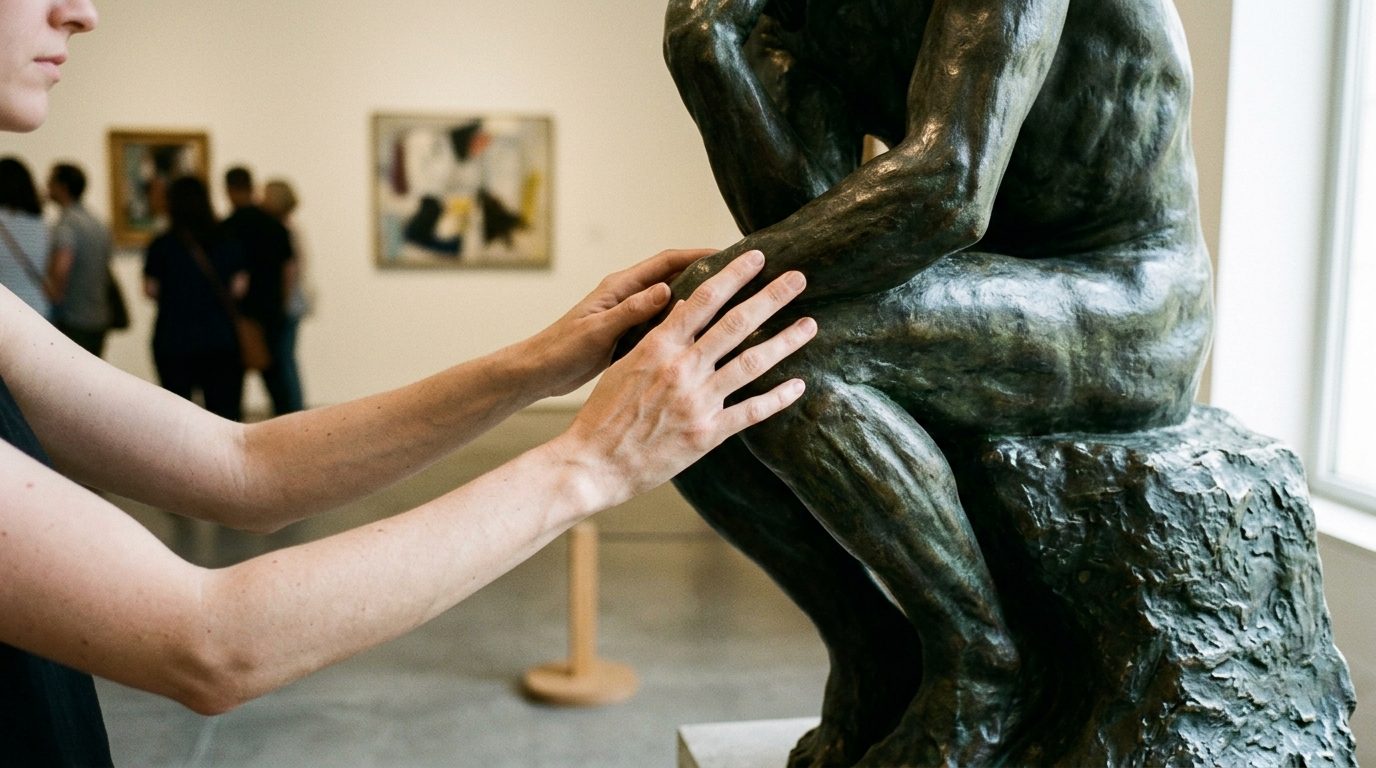 Rodin sur le bout des doigts : quand la sculpture se dévoile par le toucher